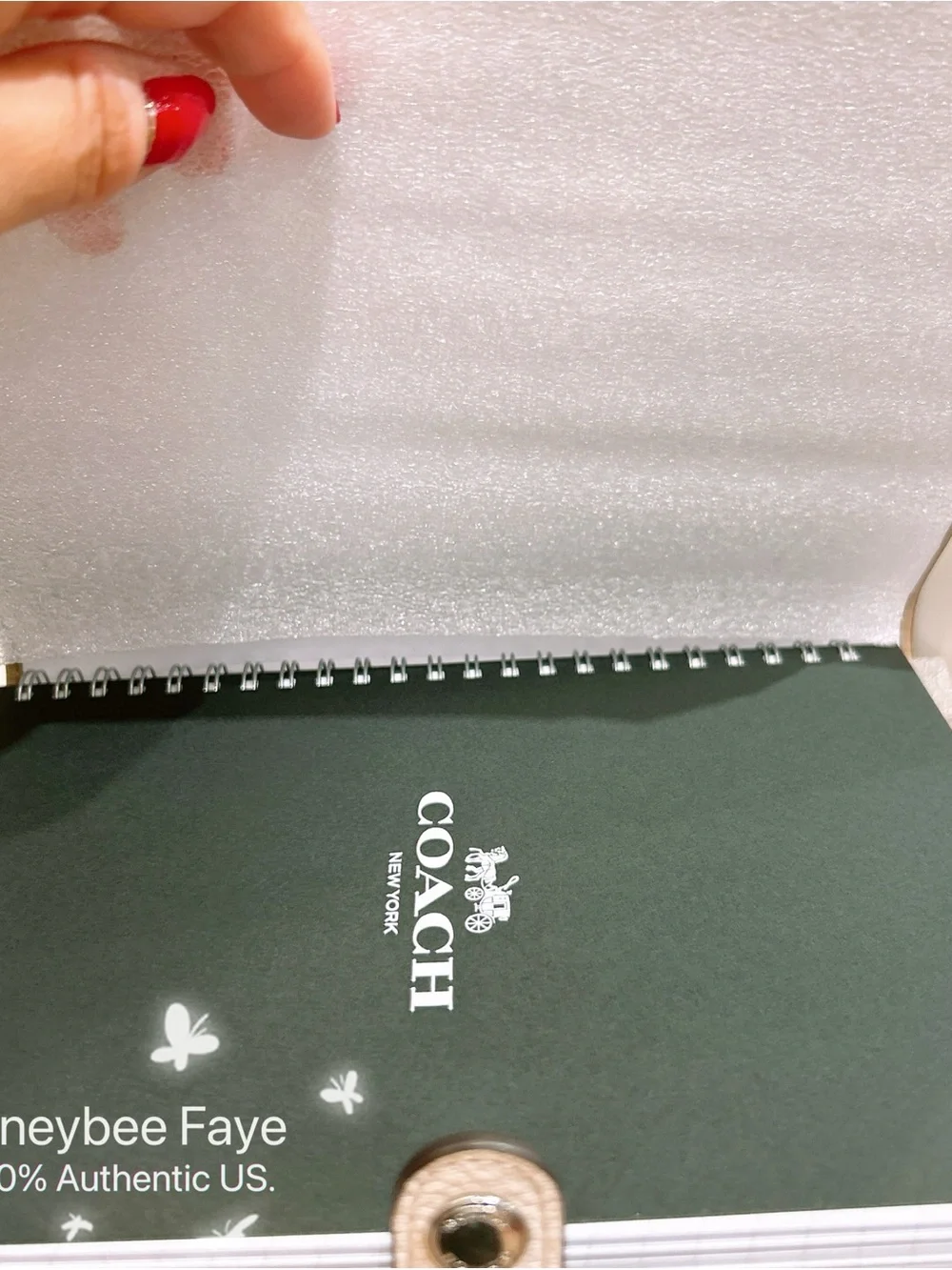 Coach Black Notebook Cover with Red & Purple Lightning Hearts